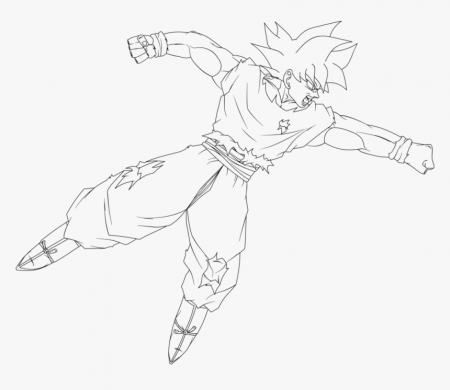 Transparent Ultra Instinct Png - Goku Ultra Instinct To Color, Png Download  , Transparent Png Image - PNGitem