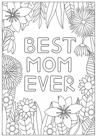 Printable Mother's Day Coloring Pages to Keep Kids Busy – SheKnows