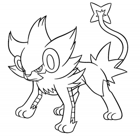 Pokemon Luxray Coloring Pages | Pokemon coloring pages, Pokemon coloring,  Horse coloring pages
