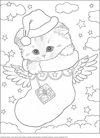 Amazon.com: Santa's Kitty Helpers Holiday Coloring Book (Design Originals)  32 Cute, Expressive-Eyed Christmas Cat Designs by Kayomi Harai on  High-Quality, Extra-Thick Perforated Pages that Resist Bleed-Through:  0023863059121: Kayomi Harai: Books