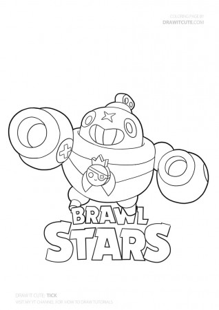 9F6 How To Draw Poco Super Easy With Coloring Page C Brawl ...