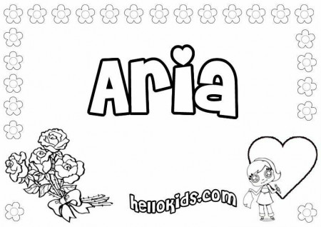 A names for girls coloring sheets : 0 printables to create your ...