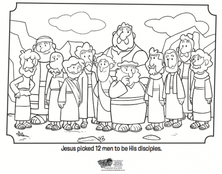 12 Disciples Coloring Page - Bible Coloring Pages | What's in the ...