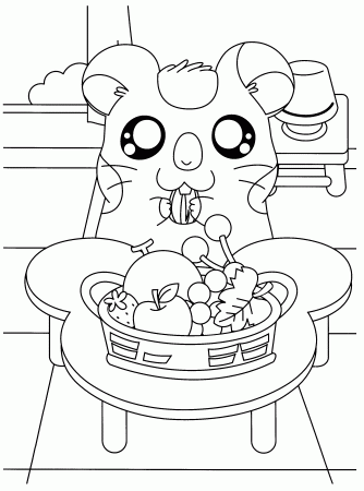 Hamtaro Coloring Pictures - High Quality Coloring Pages