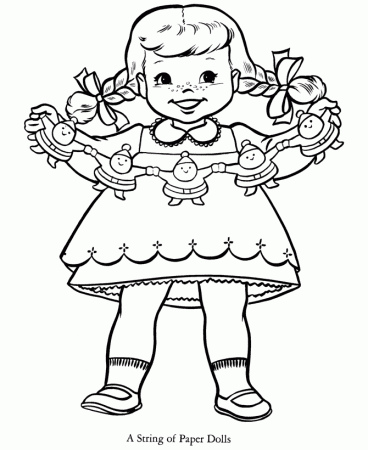 Doll coloring pages to download and print for free