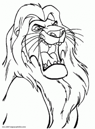 Mufasa the Great The Lion King Coloring Page - Download & Print ...