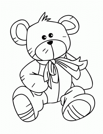 Teddy Bears Get Well Soon Colouring Pages Sketch Coloring Page