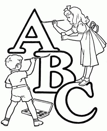 ABC Alphabet Words - ABC Letters & Words Activity Sheets 