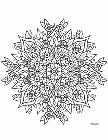 Flower Mandala | crayola.com