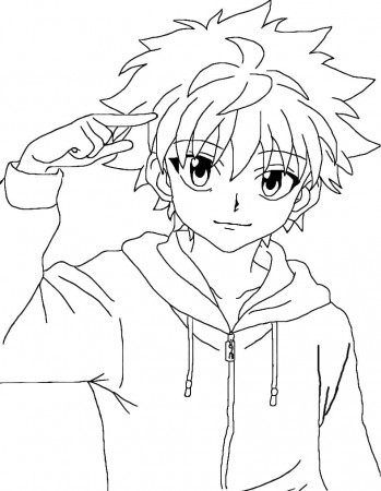 Anime Boys Coloring Pages | 110 Pictures Free Printable
