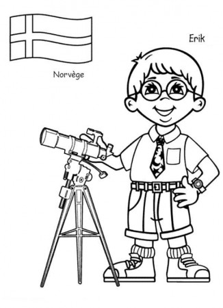 kids around the world colouring pages - Clip Art Library
