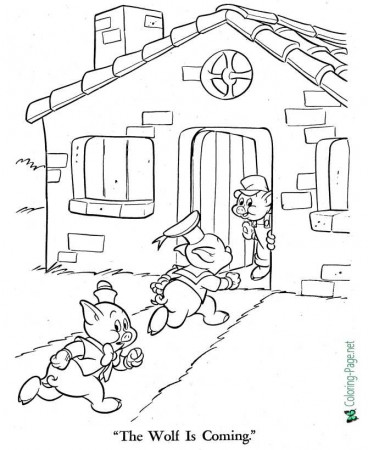 The Three Little Pigs Coloring Pages - Fairy Tales