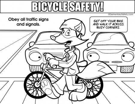Traffic Signs • Coloring Bicycle Safety