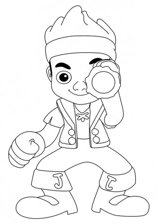 Jake Pirate Coloring Page - Free Printable Coloring Pages for Kids