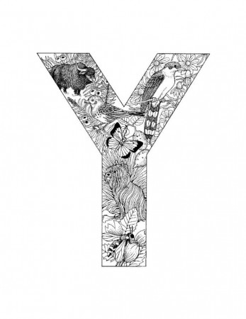 13 Pics of Detailed Coloring Pages Letter Y - Letter D Coloring ...