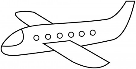 simple airplane coloring pages - Google Search | Manualidades en ...