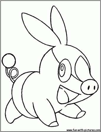 Tepig Coloring Page