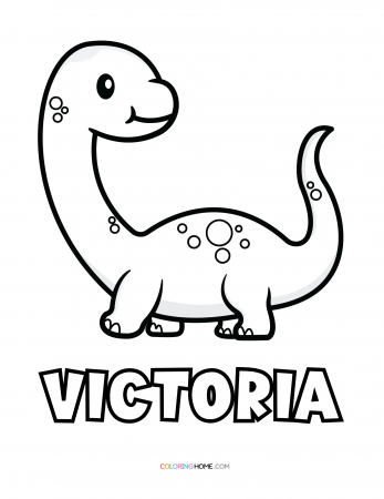 Victoria dinosaur coloring page