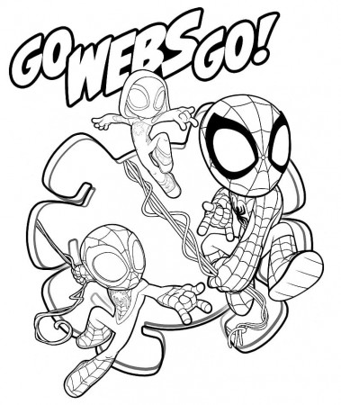Spidey and His Amazing Friends 5 Coloring Page - Free Printable Coloring  Pages for Kids
