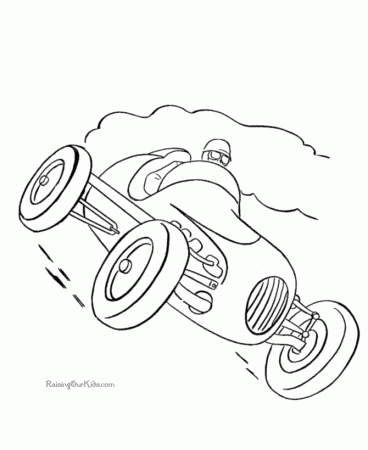 Car coloring page | Race Car