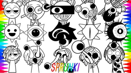 INCREDIBOX SPRUNKI Coloring Pages New ...