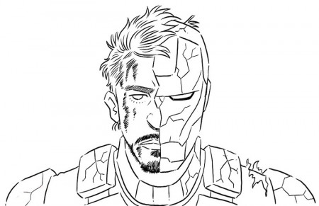 Coloring page Fortnite - Marvel : Tony Stark and Iron Man 10