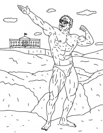There's Now A Half-Naked Bernie Sanders Coloring Book