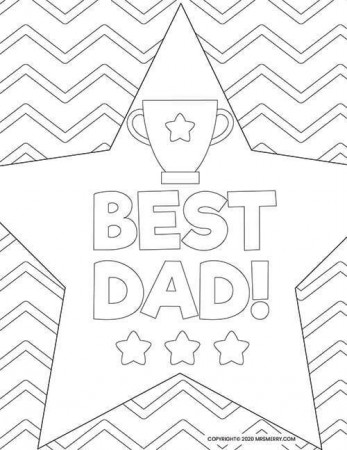 6 Dad Coloring Pages - Free Kids Printables - Mrs. Merry