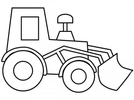 Bulldozer, : Bulldozer Picture Outline Coloring Page | Truck coloring pages,  Preschool coloring pages, Cars coloring pages