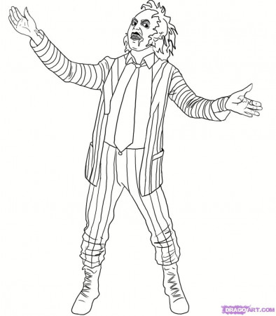 how-to-draw-beetlejuice-step-6_1_000000002454_5.jpg (1000×1141) | Halloween  coloring, Creepy images, Coloring pages