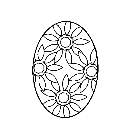 Easter Egg Coloring Pages and Book | UniqueColoringPages