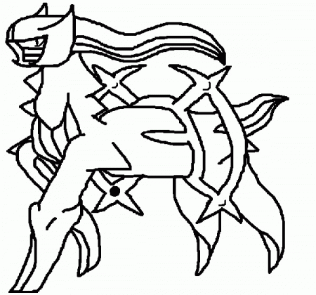 Arceus - Coloring Pages Pokemon