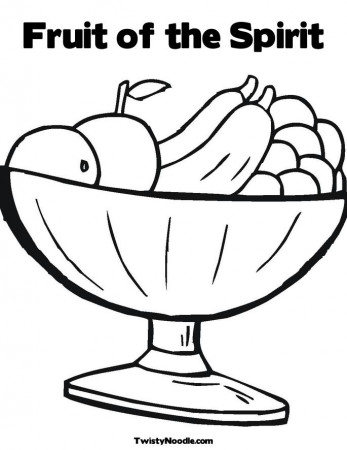 Fruit Of The Spirit Coloring Page