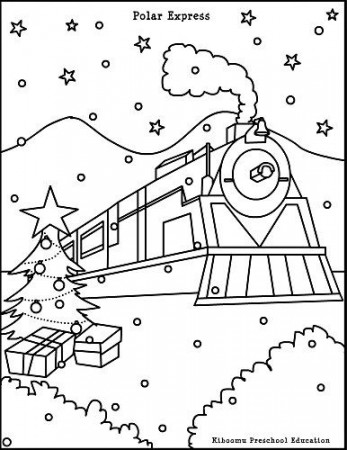 The Polar Express Coloring Page