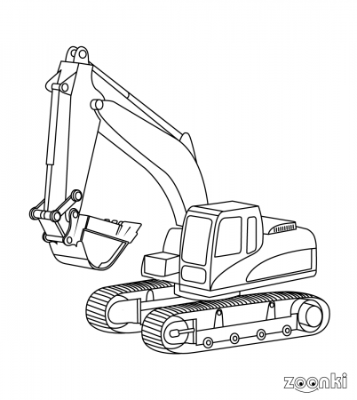 Colouring pages for kids - Construction - zoonki.com