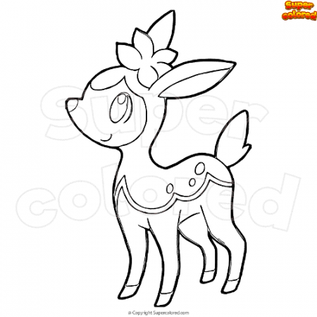 Coloring page Pokemon Deerling - Supercolored.com