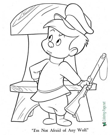 Peter and the Wolf Coloring Pages - Fairy Tale