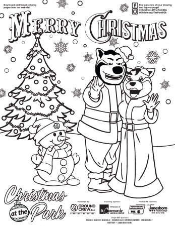 Coloring Pages — Christmas at the Park