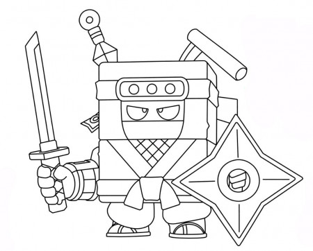 Brawl Stars Coloring Pages Print - Razukraski.com