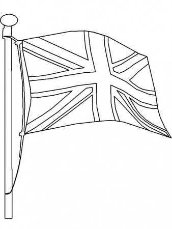United Kingdom's Flag Coloring Page - Free Printable Coloring Pages for Kids