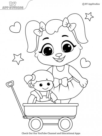 Printable Dolls Coloring Pages for kids | Free Dolls Coloring Sheets for  girls