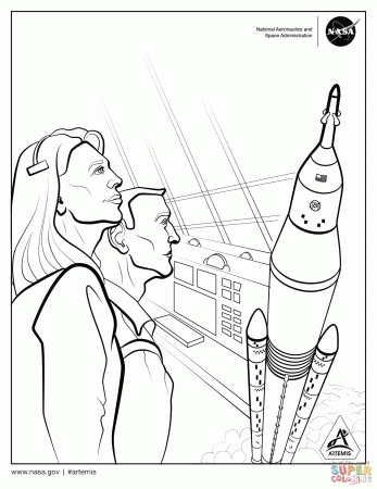 Artemis Explore - Control Room coloring page | Free Printable Coloring Pages
