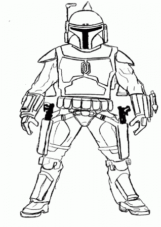 Star Wars Coloring Pages Jango Fett | Best Coloring Page Site