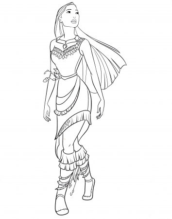 Walt Disney Coloring Pages - Pocahontas - Walt Disney ...