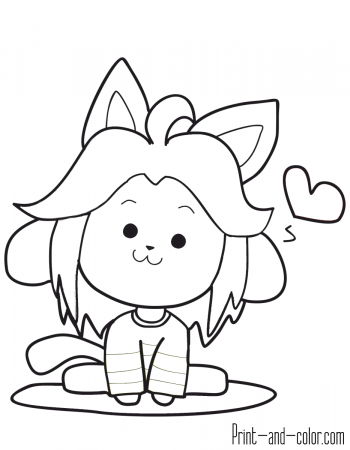 Undertale coloring pages | Print and Color.com