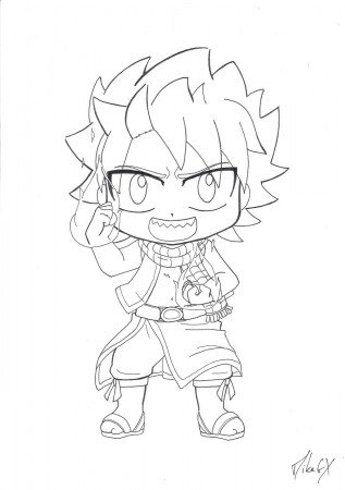 Chibi fairy tail coloring pages