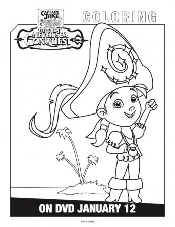 Disney Captain Jake and The Neverland Pirates Izzy Coloring Page - Mama  Likes This