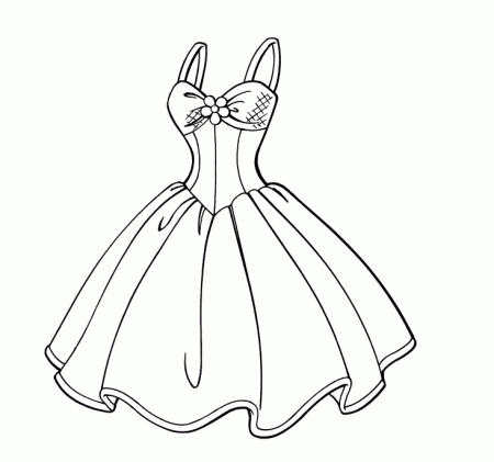 Barbie Fashion Coloring Pages - Dress Coloring Pages - Coloring Pages For  Kids And Adults