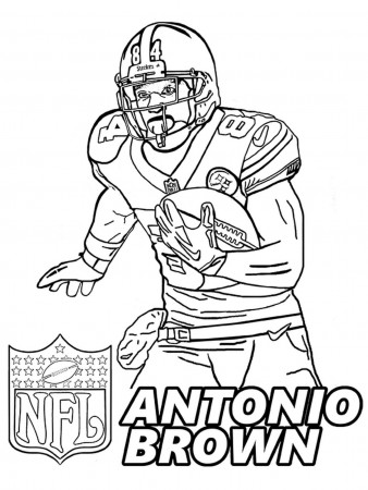 Antonio Brown Coloring Pages: Free Printable Sheets