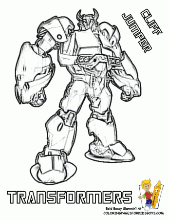 Step by Step to Color Transformer Coloring Page - Toyolaenergy.com